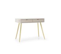 Mesa consola zova 103x49x80 beige, dorado 103 cm