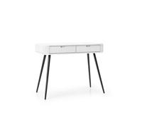 Mesa consola zova 103x49x80 blanco, negro 80 cm