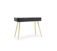 Mesa consola zova 103x49x80 negro, dorado 103 cm
