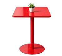 Mesa Cuadrada Con Kit De Instalación, Mesas Altas De Bar, Mesa De Comedor De Hierro Metálico Resistente A Las Manchas Para Dormitorio, Pub Club Balcón Al Aire Libre, Fácil Montaje(60x60x73cm)