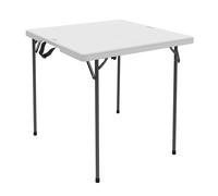 Mesa cuadrada plegable blanco 94x94x74 cm Lifetime