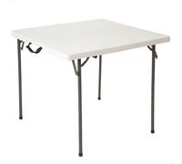 Mesa cuadrada plegable blanco Lifetime 86x86x74 cm