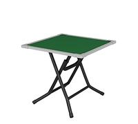 Mesa cuadrada plegable para 4 jugadores con parte superior de fieltro verde resistente al desgaste, diseño de aluminio portátil para póquer blackjack entretenimiento en casa