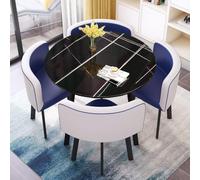 Mesa da Comedor Cocina y Sillas con Tablero de Piedra, Mesa de Conferencias Balcon para Oficina y el Café(1)