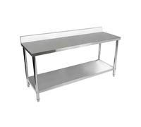 Mesa de acero inoxidable - ECO - 180 x 60 cm - 400 kg - antisalpique - Royal Catering