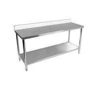 Mesa de acero inoxidable - ECO - 200 x 60 cm - 400 kg - antisalpique - Royal Catering