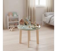 Little Dutch 7141 Little Farm - Mesa de actividades de madera, color verde