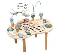 Mesa de actividades para bebés de 1 + años, 9 en 1 de madera, para familias, interiores y exteriores, vacaciones de destete, juguete sensorial de aprendizaje para niños pequeños