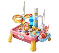 Mesa De Agua Para Niños, Diseño Robusto Y Seguro Para Niños, Material ABS, Mesa De Juegos De Agua, Fregadero De Juegos Con A-gua Corriente, Fomenta El Desarrollo Sensorial, Para N-iños De 4 A 8 Años E