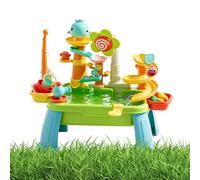 Mesa De Agua Para Niños - Estación De Juegos De 22,05 Pulgadas | Fregadero De Actividades De ABS: Juego De Lavado Eléctrico De Simulación Con Grifo Para Correr, Juego De Burbujas Con Patas Desmontable