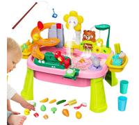 Mesa De Agua para Niños, Mesa de y Agua Infantil con Bomba Eléctrica, Juego Educativo de Pesca Simbólica Juguete Sensorial para Niños Niñas 3-8 Años Exterior Interior Playa Parque Casa