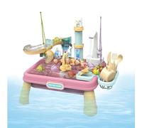 Mesa de agua para niños | Una mesa de y agua para niños para estimular los sentidos, juego educativo de interacción con padres e hijos con accesorios para verano al aire libre piscina jardín