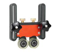 Mesa de aleación de aluminio para prensar alimentador, guía de fijación, rueda de rodamiento para vallas en T, carpintería, mecanizado de rodamientos