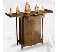 Mesa de altar budista con almacenamiento para prácticas espirituales, escritorio de santuario de oración interior, 80 x 40 x 108 cm