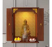 Mesa de Altar Budista, Mesa de Oración de Meditación para El Hogar, Soporte para Estatua de Buda, para Altar,OracióN,Ofrenda,Quema De Incienso,AdivinacióN,RelajacióN(Brown,50*36*66cm/20*14*26in)