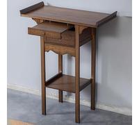 Mesa de Altar con Espacio de Almacenamiento, Mesa Auxiliar Vintage for Entrada, Mesas de Incienso de Estilo JaponéS, for Mesas Auxiliares de Pasillo O DecoracióN del Hogar.(Brown,80cm/25.98in)