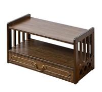 Mesa de altar de 3 niveles con cajón, mesa de altar personal, nicho de Buda, gabinete chino, mesa de altar espiritual de bambú con cajón de almacenamiento, gabinete de altar, mesa de altar, gabinete c