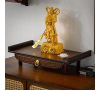 Mesa de altar de madera maciza, mueble para altar, mesa de meditación, mesas de porche con tablero de almacenamiento extraíble, altar budista para sala de estar, para salas de estar, santuarios, templ