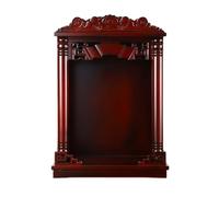 Mesa de altar de madera maciza retráctil Puja con pedestal pequeño para decoración de estudio de meditación en casa, oficina, estudio de meditación
