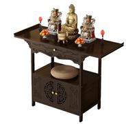 Mesa de Altar de Madera Para Santuario, Altar De Mesa De MeditacióN con Almacenamiento, Soporte de Santuario Personal, para Oraciones, AdivinacióN, AdoracióN(100*40*100cm/39.5*16*39.5in)
