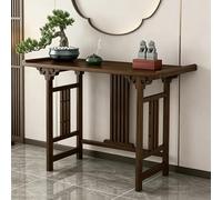Mesa de altar de meditación, armario de madera maciza para santuario del hogar, altares de Buda con cajón y almacenamiento, perfecto para sala ancestral, 47.2 x 12.2 x 31.5 pulgadas