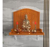 Mesa de altar de meditación, armario de madera para altar de Buda, estante de exhibición de templo tallado en la pared