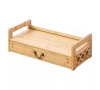 Mesa de altar de meditación de bambú con cajón de almacenamiento, mesa de relajación espiritual para oración, adivinación y creación de un espacio sagrado personal
