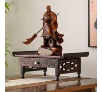 Mesa de altar de meditación de madera con cajones extraíbles, ideal para templos del hogar y mandires Pooja
