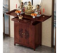 Mesa de altar de meditación, Gabinete De Altar Budista con Panel De Almacenamiento Extraíble, Mesas de Puja de Bambú, para Meditación, Oraciones, Plantas y Libros(80*40*100cm/31.5*15.7*39.5in)