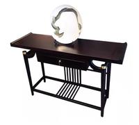Mesa de altar de meditación, mesa china de madera maciza del dios de la riqueza, mesa de tributo de entrada, armario de altar budista moderno, mesa de entrada, mesa de altar de oración (S: 120 x 40 x