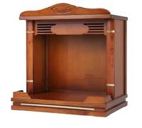 Mesa de Altar de Pared, Altar de Buda Doble, Gabinete de Madera Ensanchado, Mesa de MeditacióN con CajóN, for Oraciones Y Espacio Espiritual Personal(Yellow A,54cm/21.26in)