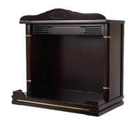 Mesa de Altar de Pared, Altar de Buda Doble, Gabinete de Madera Ensanchado, Mesa de MeditacióN con CajóN, for Oraciones Y Espacio Espiritual Personal(Brown A,54cm/21.26in)