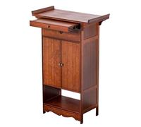 Mesa de Altar Espiritual, Armario Budista con Almacenamiento Abierto, Mesa de Meditación para Prácticas Espirituales y Decoración, Armario para Puja en Sala de Estar, Dormitorio(80cm/31.5in)