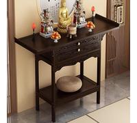 Mesa de Altar,Mesa de Meditación,Mesas de Puja de Suelo para la Espiritualidad,Mueble de Altar con Cajón,Soporte de Oración Budista para Santuarios,para Decoración del Hogar,Brujas Wiccanas(25.9x15.7x