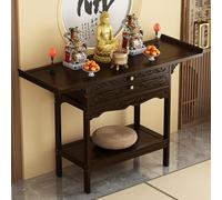 Mesa de Altar,Mesa de Meditación,Mesas de Puja de Suelo para la Espiritualidad,Mueble de Altar con Cajón,Soporte de Oración Budista para Santuarios,para Decoración del Hogar,Brujas Wiccanas(47.2x12.9x