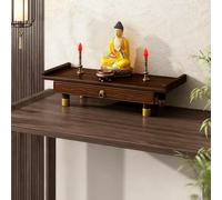 Mesa de altar montada en la pared para estatuas de Buda, estante de santuario personal, gabinete del Dios de la Riqueza, soporte de exhibición Guanyin, perfecto para fotos y recuerdos, decoración del