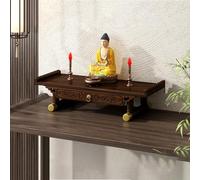 Mesa de altar montada en la pared para estatuas de Buda, estante de santuario personal, gabinete del Dios de la Riqueza, soporte de exhibición Guanyin, perfecto para fotos y recuerdos, decoración del