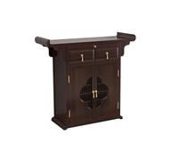 Mesa de Altar para Meditación Altar Retro con Puerta, Mesa De Adoración Sencilla De Estilo Chino, Santuario Doméstico Y Mesa Budista Mesa de Altar para Oración
