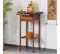 Mesa De Altar Para Templos,Soporte Personal Para Altar Con Almacenamiento Y Cajón,Mesa De Ofrendas Con Pedestal De Estilo Chino,para Prácticas Espirituales Y Decoración(82x48x120cm/32.28x18.9x47.24in)