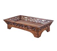 Mesa de altar pequeña, mesa de altar de meditación, mesa de Mini Puja, altar personal de brujería wiccana, soporte for estatuas budistas/exhibición de frutas (45 x 26 x 11 cm) (31 x 26 x 10 cm)(45*26*