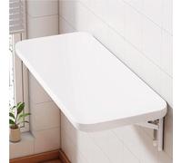 Mesa de altar plegable de pared con estante para meditación y oración, mesa flotante con marco de metal para el hogar, oficina, dormitorio y cocina (blanco, 100 x 30 cm)