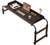 Mesa de altura ajustable sobre la cama, escritorio multifuncional para computadora para usuarios de sillas de ruedas, mesa rodante fácil de usar y versátil