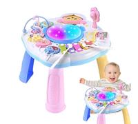 Mesa de aprendizaje educativo - Easy to Use Elegant , Centro para niños, Escritorio interactivo multimodo juguete, reutilizable niñas juego guardería | Multipurpose Outdoor Indoor Utility Effortless