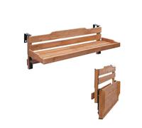 Mesa de balcón plegable ajustable - Escritorio con barandilla con abrazadera para uso al aire libre - ideal para balcones pequeños