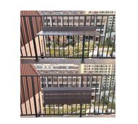 Mesa de balcón plegable al aire libre, mesa de bar para barandillas, escritorio montado en la pared para balcones, se adapta a varios tipos de barandillas (largo x ancho 120 x 37 cm)