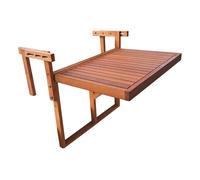 Mesa de balcón plegable de acacia 2 plazas sumba