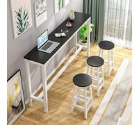 Mesa de bar alta moderna para el hogar, cocina y restaurante, mesa de desayuno, para uso en interiores y exteriores (sillas no incluidas)