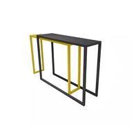 Mesa de Bar Alta para Cocina 80/100CM for Cafetería, Mesa Recibidor Entrada for Exteriores Sin Taburete for Sala de Estar, Espacio Pequeño, Mostrador de Cocina(Yellow,100 * 30 * 105cm)
