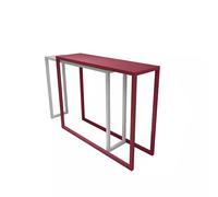 Mesa de Bar Alta para Cocina 80/100CM for Cafetería, Mesa Recibidor Entrada for Exteriores Sin Taburete for Sala de Estar, Espacio Pequeño, Mostrador de Cocina(Red,80 * 30 * 105cm)