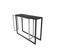 Mesa de Bar Alta para Cocina 80/100CM for Cafetería, Mesa Recibidor Entrada for Exteriores Sin Taburete for Sala de Estar, Espacio Pequeño, Mostrador de Cocina(Black,80 * 30 * 105cm)